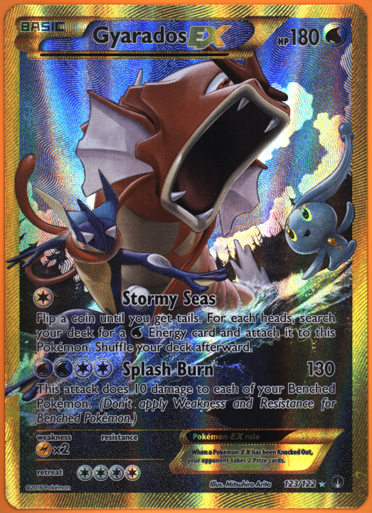 graded gyarados card Evolutions 34 Gyarados Reverse Holo CGC 8.5